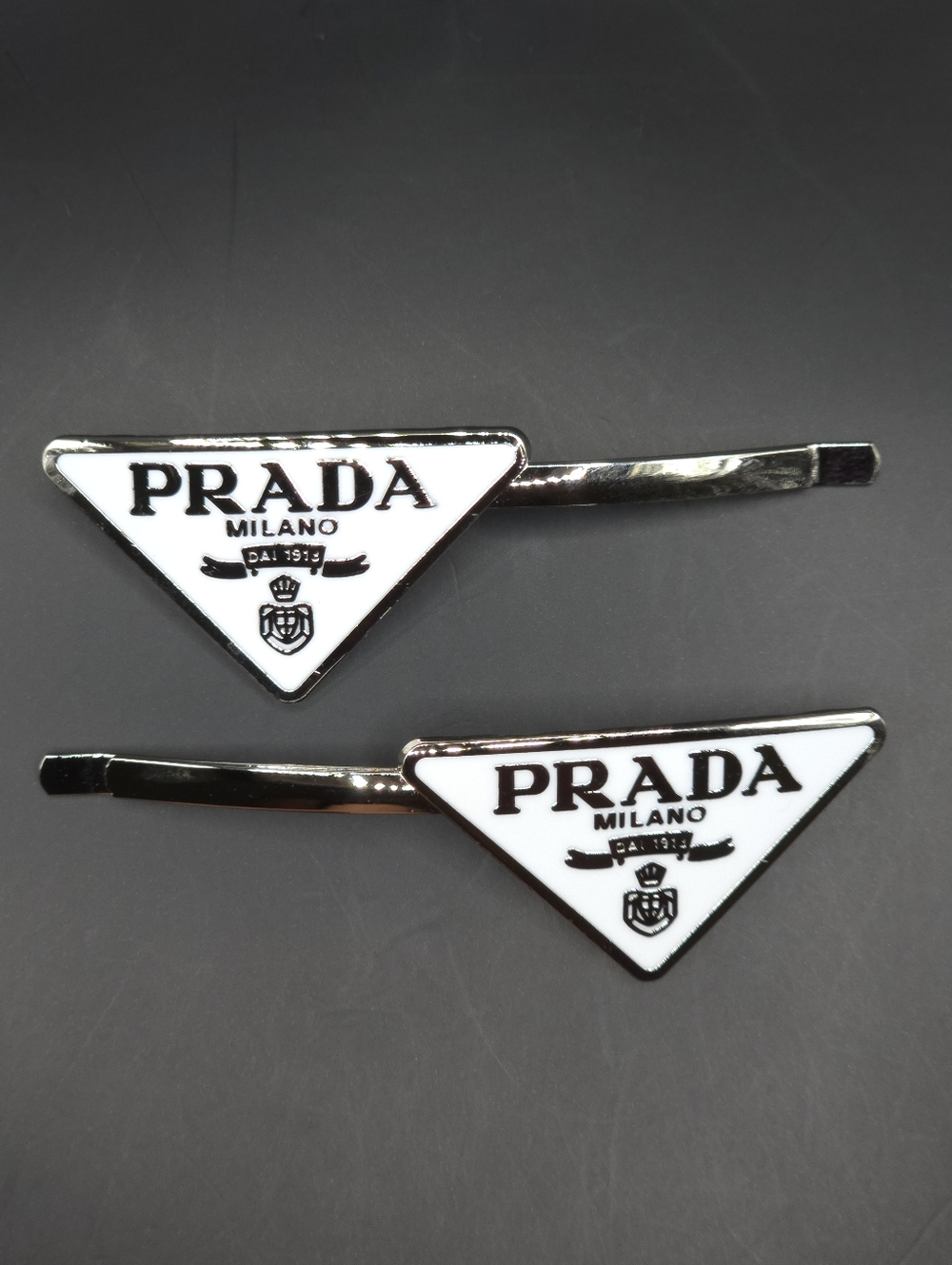 2x Prada Style Hair Clips